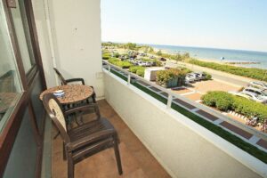 Balkon zur Ostseeseite mit Meerblick